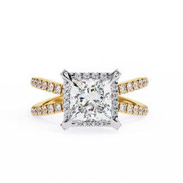 Scintillating Braided Illusion Ladies Ring (LR14161)