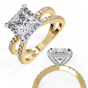 Scintillating Braided Illusion Ladies Ring (LR14161)