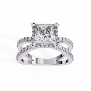 Scintillating Braided Illusion Ladies Ring (LR14161)