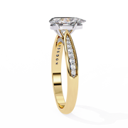 Gleaming V-Prong Figure Ladies Ring (LR14166)