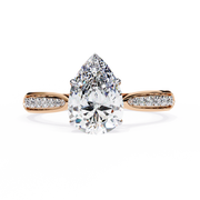 Gleaming V-Prong Figure Ladies Ring (LR14166)