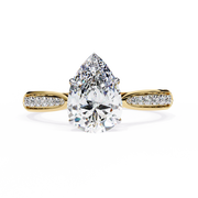 Gleaming V-Prong Figure Ladies Ring (LR14166)