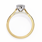 Gleaming V-Prong Figure Ladies Ring (LR14166)
