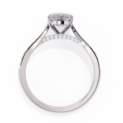 Gleaming V-Prong Figure Ladies Ring (LR14166)