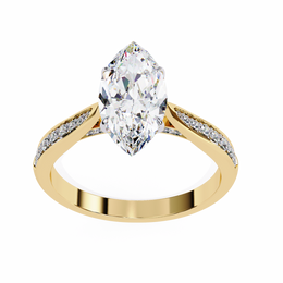 Arresting Pavé Thought Ladies Ring (LR14167)
