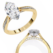 Arresting Pavé Thought Ladies Ring (LR14167)