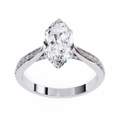 Arresting Pavé Thought Ladies Ring (LR14167)