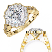 Handsome Wing Nerve Ladies Ring (LR14170)