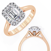 Dazzling Feather Orbit Ladies Ring (LR14183)
