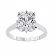 Resplendent Cluster Affection Ladies Ring (LR14186)
