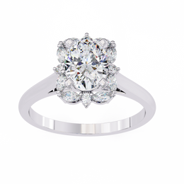 Resplendent Cluster Affection Ladies Ring (LR14186)