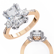 Twinkling Bar Affection Ladies Ring (LR14191)