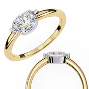 Magnificent Wing Heart Ladies Ring (LR14192)