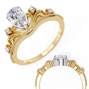 Lovely Angel Flame Ladies Ring (LR14193)