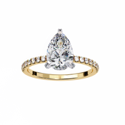 Gorgeous Shared-Prong Nerve Ladies Ring (LR14194)