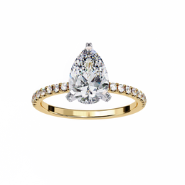 Gorgeous Shared-Prong Nerve Ladies Ring (LR14194)