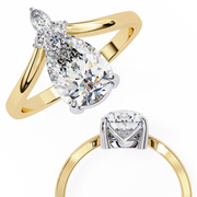 Dazzling Unicorn Structure Ladies Ring (LR14197)