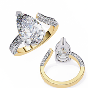 Beautiful Bee Skeleton Ladies Ring (LR14207)