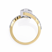 Radiant Mermaid Fire Ladies Ring (LR14208)