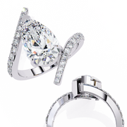 Radiant Mermaid Fire Ladies Ring (LR14208)