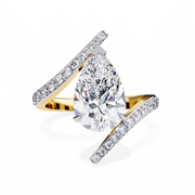 Radiant Mermaid Fire Ladies Ring (LR14208)