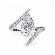 Radiant Mermaid Fire Ladies Ring (LR14208)