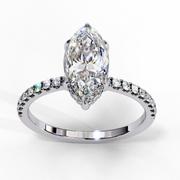 Handsome Angel Profile Ladies Ring (LR14227)