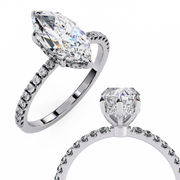 Handsome Angel Profile Ladies Ring (LR14227)