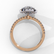 Striking Shared-Prong Thought Ladies Ring (LR14233)