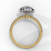 Striking Shared-Prong Thought Ladies Ring (LR14233)