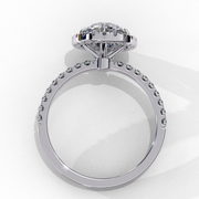 Striking Shared-Prong Thought Ladies Ring (LR14233)