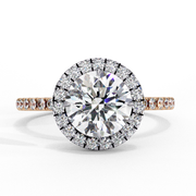 Striking Shared-Prong Thought Ladies Ring (LR14233)