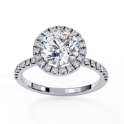 Striking Shared-Prong Thought Ladies Ring (LR14233)