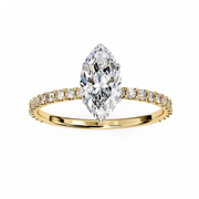 Shimmering Halo Framework Ladies Ring (LR14250)