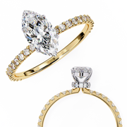 Shimmering Halo Framework Ladies Ring (LR14250)