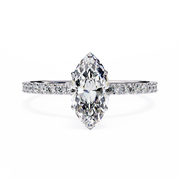 Shimmering Halo Framework Ladies Ring (LR14250)