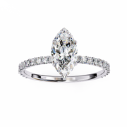 Shimmering Halo Framework Ladies Ring (LR14250)