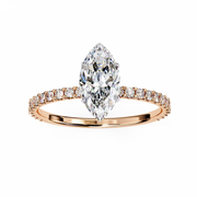 Shimmering Halo Framework Ladies Ring (LR14250)