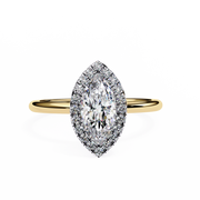 Prismatic Flush Outline Ladies Ring (LR14257)