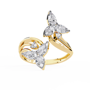 Luminous V-Prong Flame Ladies Ring (LR14286)