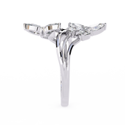 Luminous V-Prong Flame Ladies Ring (LR14286)