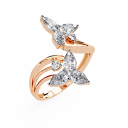 Luminous V-Prong Flame Ladies Ring (LR14286)