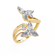 Luminous V-Prong Flame Ladies Ring (LR14286)