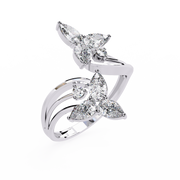 Luminous V-Prong Flame Ladies Ring (LR14286)