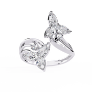 Luminous V-Prong Flame Ladies Ring (LR14286)