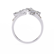 Luminous V-Prong Flame Ladies Ring (LR14286)