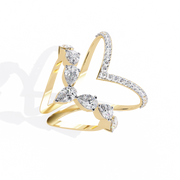 Exquisite Knot Crush Ladies Ring (LR14289)