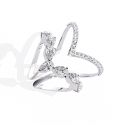 Exquisite Knot Crush Ladies Ring (LR14289)