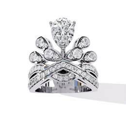 Grand Pegasus Heart Ladies Ring (LR14296)