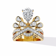 Grand Pegasus Heart Ladies Ring (LR14296)